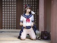 最新私拍百萬粉絲Cos簽約模特▌Nagisa魔物喵▌女子高中生の晝與夜 情趣乳夾束縛跳蛋震逼強制高潮