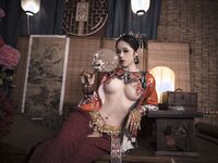 推特女神@鈦合金TiTi之高端頂級攝影系列 滿清服飾