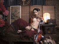 推特女神@鈦合金TiTi之高端頂級攝影系列 滿清服飾