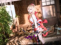 萌新推特00後露臉美少女▌白莉愛吃巧克力▌超美畫風Cos原神宵宮 可愛小蘿莉 三點全露又粉又嫩