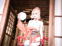 萌新推特00後露臉美少女▌白莉愛吃巧克力▌超美畫風Cos原神宵宮 可愛小蘿莉 三點全露又粉又嫩