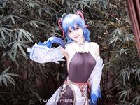 萌新推特00後露臉美少女▌白莉愛吃巧克力▌超色情Cos甘雨粉嫩凸激乳粒 嬌艷欲體粉嫩白虎色氣滿滿