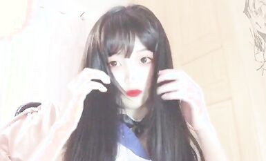嬌嫩露臉小網紅！推特二次元卡哇伊極品妹【原野小年】粉絲群福利私拍COSER紫薇無毛粉嫩蜜穴 (17)