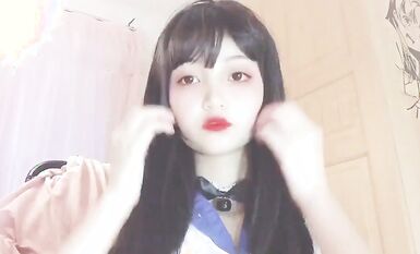 嬌嫩露臉小網紅！推特二次元卡哇伊極品妹【原野小年】粉絲群福利私拍COSER紫薇無毛粉嫩蜜穴 (17)