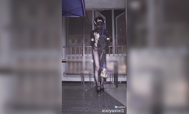 國產CD系列偽娘『曦曦』最新9月會員售賣作品4V 戶外半裸露出制服自慰超刺激 (1)