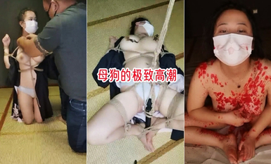 母狗的極致高潮，平台人氣巔峰SM繩藝激情演繹，奶頭逼逼的刺激享受，淫語調教鞭打刺激，全身逼逼滴蠟誘惑