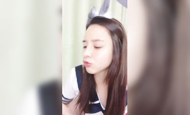 精品推薦！干凈白虎美穴女神！情趣裝兔耳朵，收費房自慰，姐姐性慾很強，振動棒深插猛捅騷穴