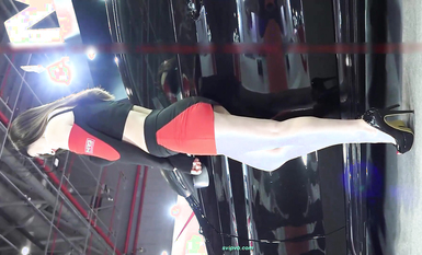 【展会走光】CAS车展模特走光车模 刁鉆摄影师 (20)