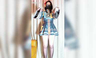 【超极品 可爱少女】抖音网红反差母狗『奶咪』最新啪啪新作-白丝啪啪 顶着爆臀侧插内射 (3)