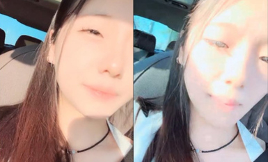 年轻嫩妹子户外驾车，停车后排座做爱，深喉口交无套操刮毛逼射在外阴上