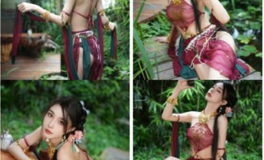 百万超美网红『余多多』最新写真私拍 尤物般的极品女神 妲己的古风诱惑力 黑丝高跟乳液诱惑3