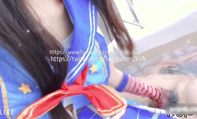 極品嬌嫩小萌妹『LepALu』極品粉嫩萌妹 藍色水手服 強制後入懟操 太嫩了 藍色水手服 (1)