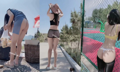 極限露出網紅@淺淺(Gi9zA) 尺度私拍視圖合集（2）