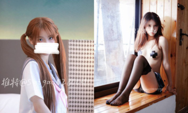 抖音風 推特超人氣一字馬小仙女【一隻可愛簡（兔醬）】私人定製第二期，時下熱門BGM裸舞秀 身材無敵