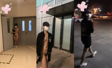 露出系福利姬@冰雪被融化 - 商場行走