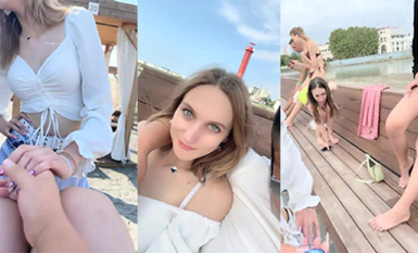 人氣大神，專業操老外，【戶外挑戰者】，土豪玩洋妞，沙灘別墅，激情啪啪，多少男人夢中的場景 (6)