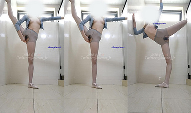 【極品反差❤️頂級身材】芭蕾舞姬『胡桃夾子』墮落女神最新裸舞啪啪❤️各種高難度姿勢花式啪啪 內射高潮灰絲一字馬 (9)