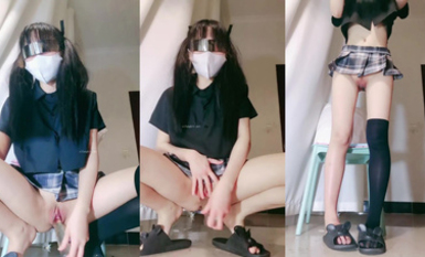 長腿過膝襪可愛雙馬尾妹子 蔡文文 (3)