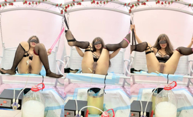 11月最新！超級重口味【呦呦寶貝】拳交高潮潮噴 電擊 自慰無套啪 33小時合集 (4)