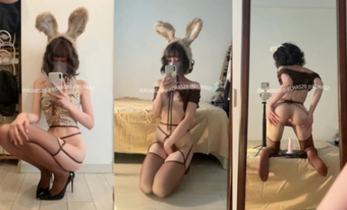 推特網紅 搽搽 灰色小兔嘰