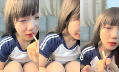 制服黑絲高跟校花女神 大胖臂 (5)