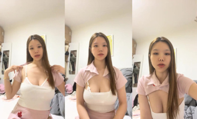 極品身材顏值尤物 清純大胸女友 (5)