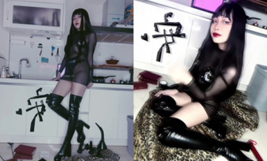 安女王-特地換上一套女王裝束3分鍾