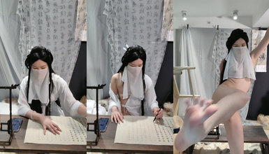 2024年2月新作，上海戲劇學院畢業【繁花女主角】大美女，膚白貌美，古裝現代，每天不同反差角色道具自慰 (5)