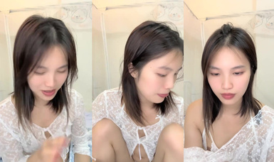 鄰家女神的淫盪一面你，【桃子魚】，清純害羞，被男友連操了好幾天 (5)