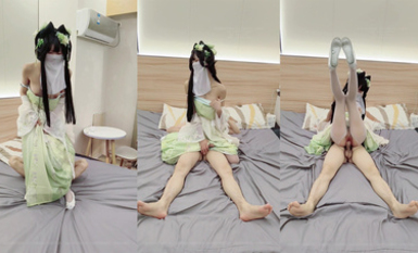 淫慾反差美少女【軟軟兔】白絲夢蝶漢服啪啪 純欲風乖乖女 到床上本性就暴露了 真的特別反差 高潮到胡言亂語騷話連連