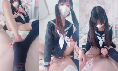 TL軟軟兔 2024.04.26JK妹妹放學後被哥哥口射（黑過膝襪）