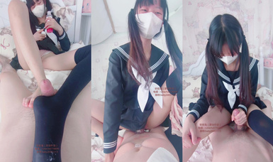 TL軟軟兔 2024.04.26JK妹妹放學後被哥哥口射（黑過膝襪）