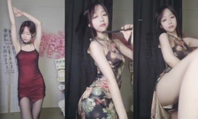 超萌蘿莉美眉【蘿莉小羊】9月最新！國風漢服舞蹈太賞心悅目了，簡直是【洗眼神器】非常清純可人的小美人，很會撒嬌 (15)