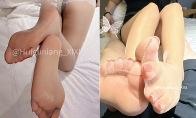 推特優雅女S絲足榨汁姬女神『兮兮』腳底和腳趾高強度的在你騷雞上下搓動 完美足弓下的黑絲套雞全都噴涌在腳底了 (2)