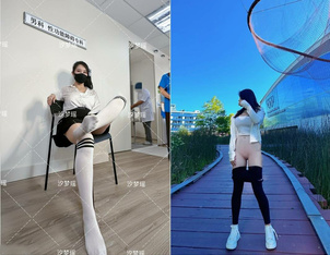 綠帽奴的極品小嬌妻『汐夢瑤』綠帽老公親自掰開我的小騷逼讓單男進入，作為綠帽只允許給女友舔腳 (1)