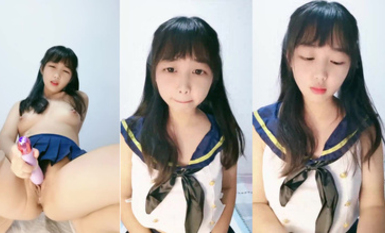 雙馬尾學生嫩妹【甜甜圈】掰穴自慰 粉嫩鮑魚 (5)