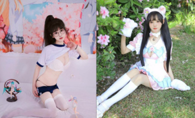 推特可欲可甜COS嫩妹，上海深圳美少女【吸醬】線下可約各種性服務自拍 (1)