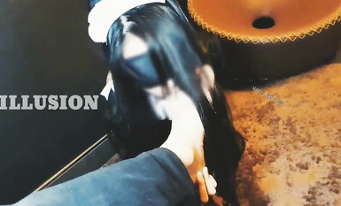 八月【重磅福利】SM大神ILLUSION 調教COS女奴福利集，各種性虐蘿莉美少女，屁股都拍紅再操 (8)
