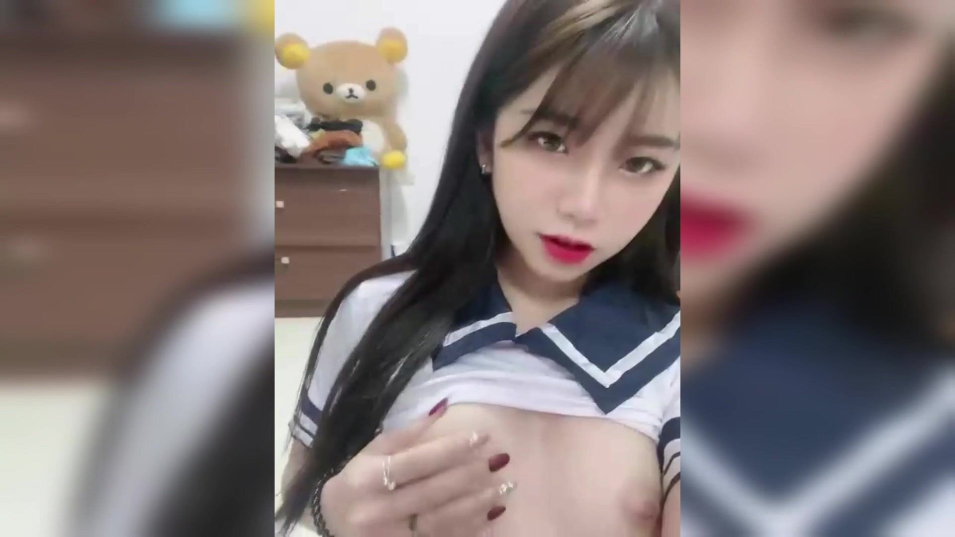 台灣情侶自拍 超漂亮的美女主持人被調教成小母狗