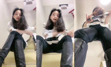 高顏值絲足御姐@豆滿月 辱罵榨精作合集 (7)