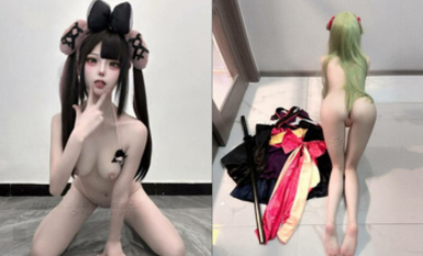 天生蘿莉體，超級網紅嫩妹【糕糕】飛機福利視圖集，無毛嫩鮑，裸舞自慰露出，純純小母狗 (5)