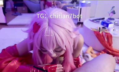 【02月最新】可鹽可甜COS抽像女菩薩【池甜chitian1】紙飛機付費福利，各種露臉手口交性愛 (1)