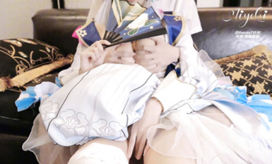 〖鈴木美咲〗神里綾華_花時來信，性感美腿_少女白絲_玲瓏小腳榨精_清純反差