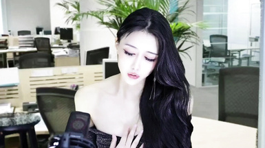 網易CC騷主播【白妖妖】單口相聲【白秘書升職記】2K原版畫質，自導自演，大膽口嗨，勾引老闆，道具自慰 (3)