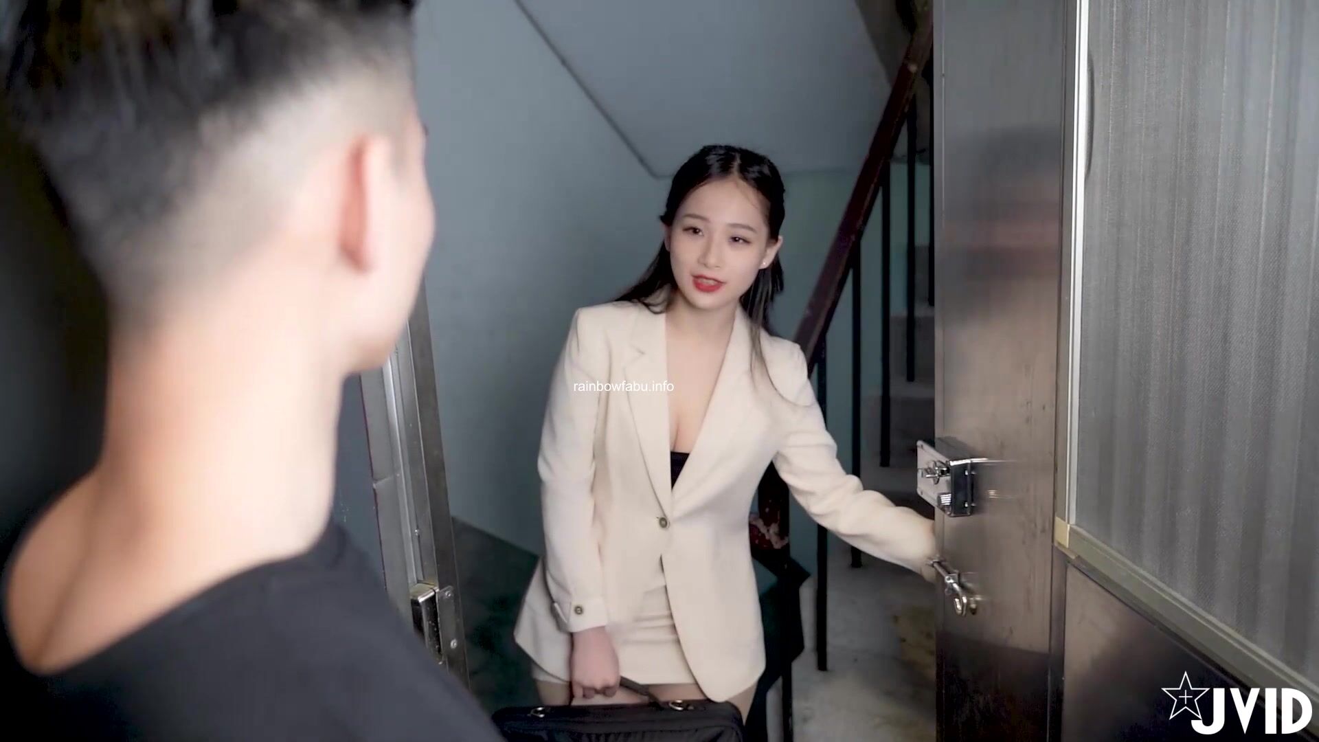 極品JVID高顏值SSS級甜美女神▌婕咪 ▌飛機杯推銷員 橋本有菜名器同款 嫻熟技巧讓客人盡情射精