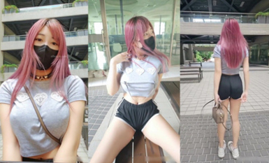 ❤️小小Q｜羞恥露出_好熱的下午_激凸與隔衣乳夾