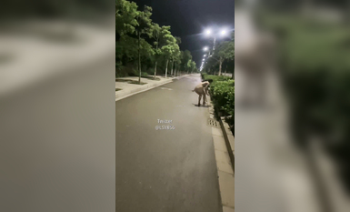 極品推特淫盪人妻性玩物▌林淑怡▌全裸壓馬路尋刺激 男公廁全裸待插後入懟穴 (4)