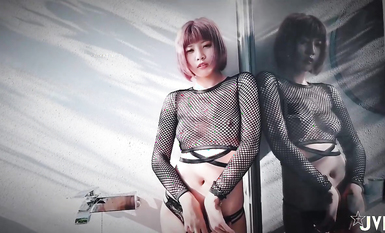 極品JVID唯美情色藝術尤物▌果寶寶▌未曾謀面的網戀小女友 洞洞裝濕身誘惑 美乳激凸緊致嫩穴