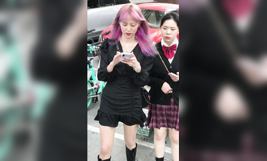 稀缺學妹專場 專業抄底靚麗學生妹JK制服 掀裙開閃光燈強抄 看的心驚肉跳太刺激 超清4K原版 (22)