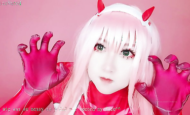 百萬粉ASM女神『MissWa』超顏大尺百變COS私拍 巨乳萌妹 呻吟誘惑到爆 高清 (1)